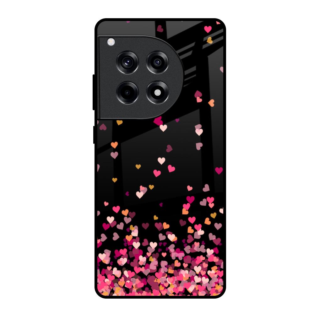 Heart Rain Fall OnePlus 12R 5G Glass Back Cover Online