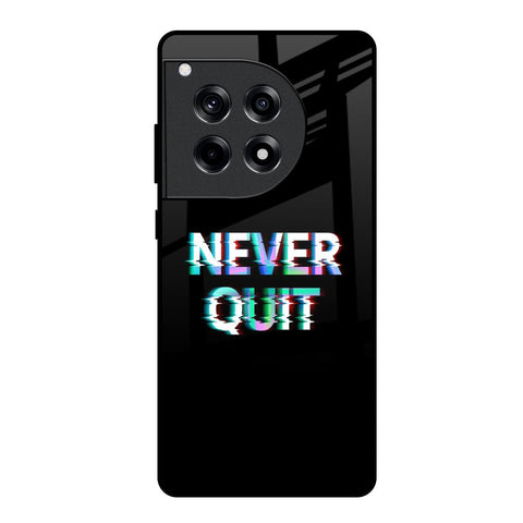 Never Quit OnePlus 12R 5G Glass Back Cover Online