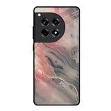Pink And Grey Marble OnePlus 12R 5G Glass Back Cover Online