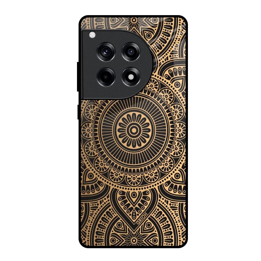 Luxury Mandala OnePlus 12R 5G Glass Back Cover Online