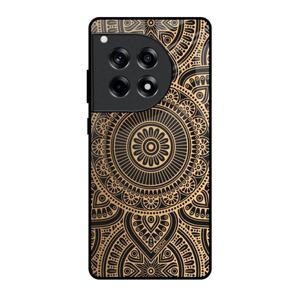 Luxury Mandala OnePlus 12R 5G Glass Back Cover Online