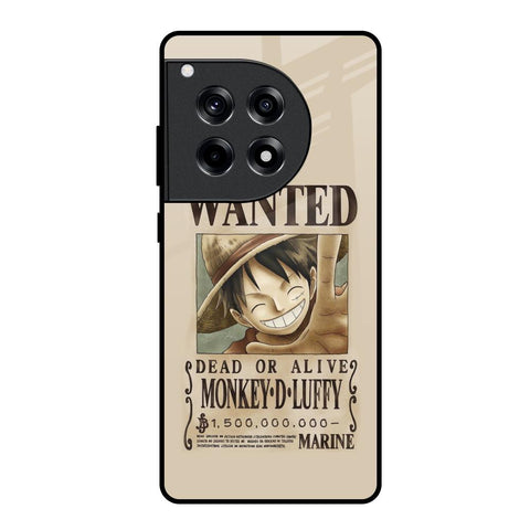 Luffy Wanted OnePlus 12R 5G Glass Back Cover Online