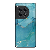 Blue Golden Glitter OnePlus 12R 5G Glass Back Cover Online