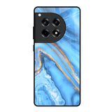 Vibrant Blue Marble OnePlus 12R 5G Glass Back Cover Online