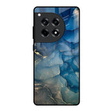 Blue Cool Marble OnePlus 12R 5G Glass Back Cover Online