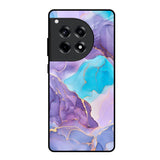 Alcohol ink Marble OnePlus 12R 5G Glass Back Cover Online