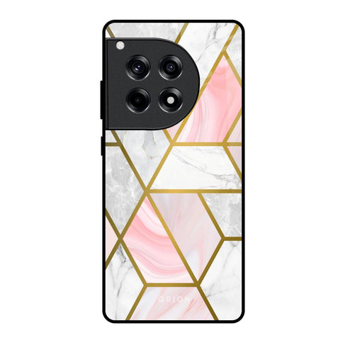Geometrical Marble OnePlus 12R 5G Glass Back Cover Online