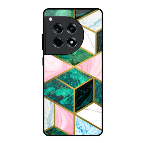 Seamless Green Marble OnePlus 12R 5G Glass Back Cover Online