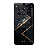 Sleek Golden & Navy OnePlus 12R 5G Glass Back Cover Online