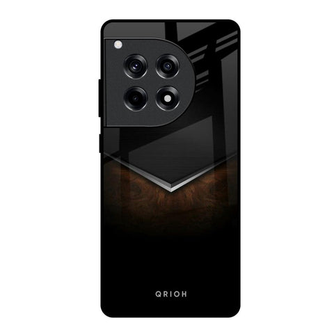 Dark Walnut OnePlus 12R 5G Glass Back Cover Online