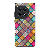 Multicolor Mandala OnePlus 12R 5G Glass Back Cover Online
