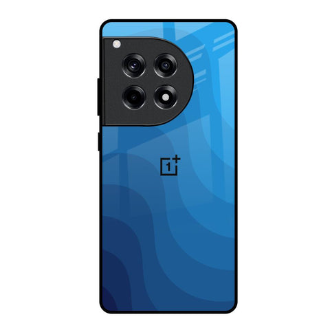 Blue Wave Abstract OnePlus 12R 5G Glass Back Cover Online