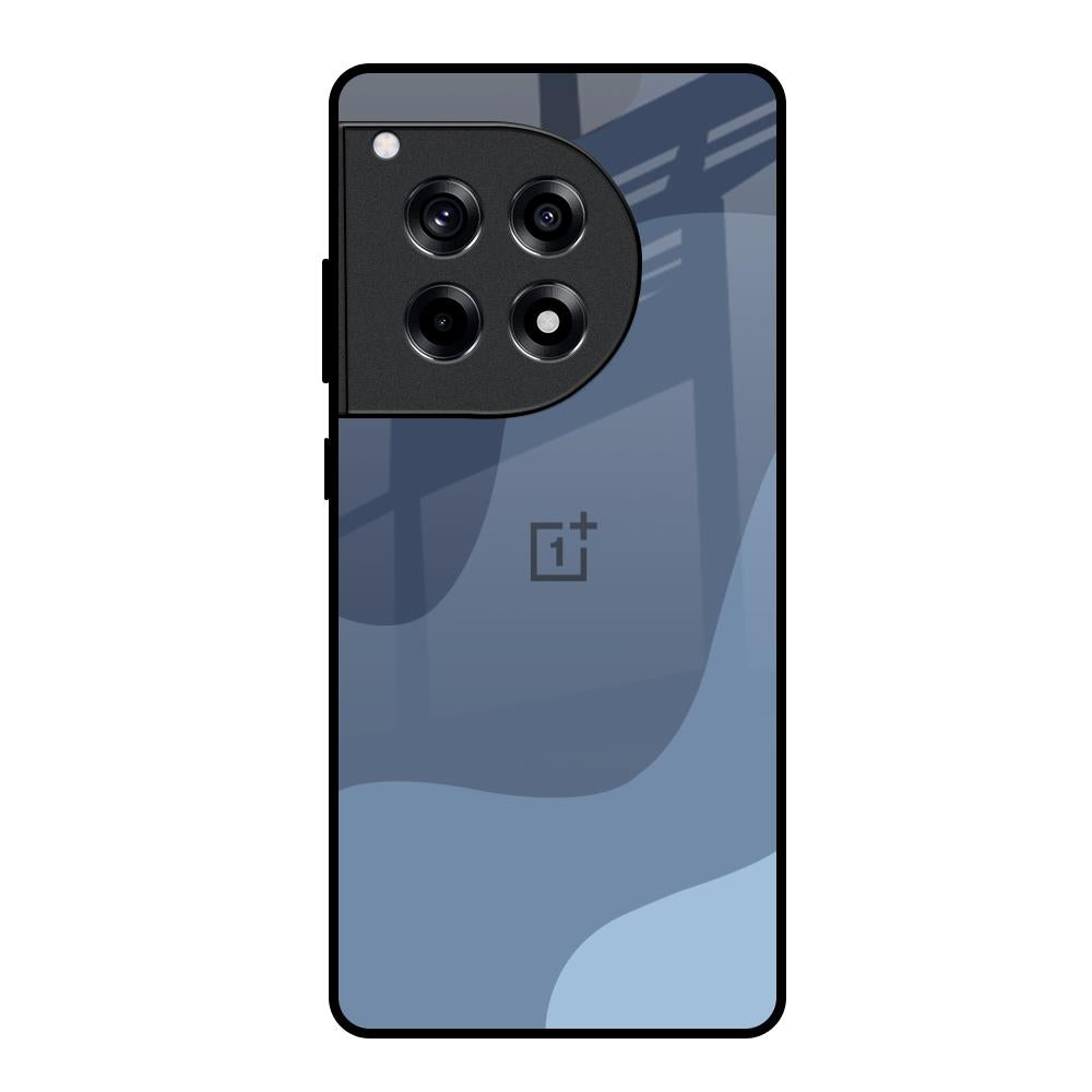 Navy Blue Ombre OnePlus 12R 5G Glass Back Cover Online