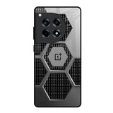 Hexagon Style OnePlus 12R 5G Glass Back Cover Online
