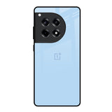 Pastel Sky Blue OnePlus 12R 5G Glass Back Cover Online