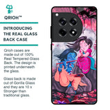 Radha Krishna Art Glass Case for OnePlus 12R 5G