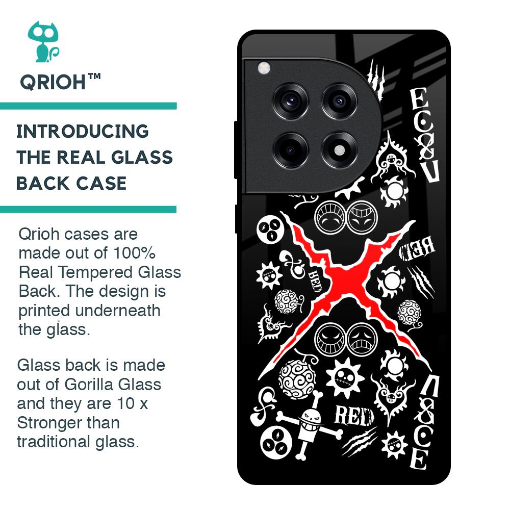 Red Zone Glass Case for OnePlus 12R 5G