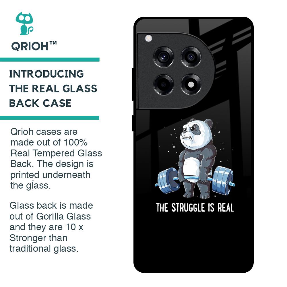 Real Struggle Glass Case for OnePlus 12R 5G