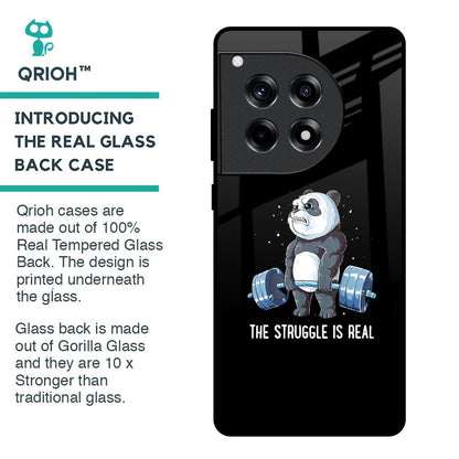 Real Struggle Glass Case for OnePlus 12R 5G