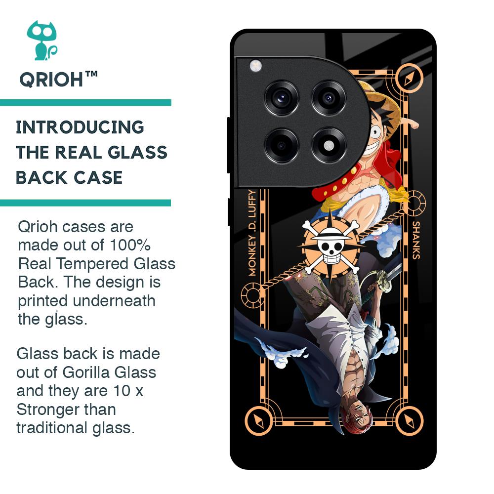 Shanks & Luffy Glass Case for OnePlus 12R 5G