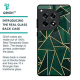Abstract Green Glass Case For OnePlus 12R 5G