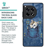 Kitty In Pocket Glass Case For OnePlus 12R 5G