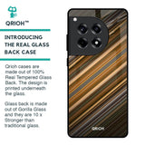 Diagonal Slash Pattern Glass Case for OnePlus 12R 5G