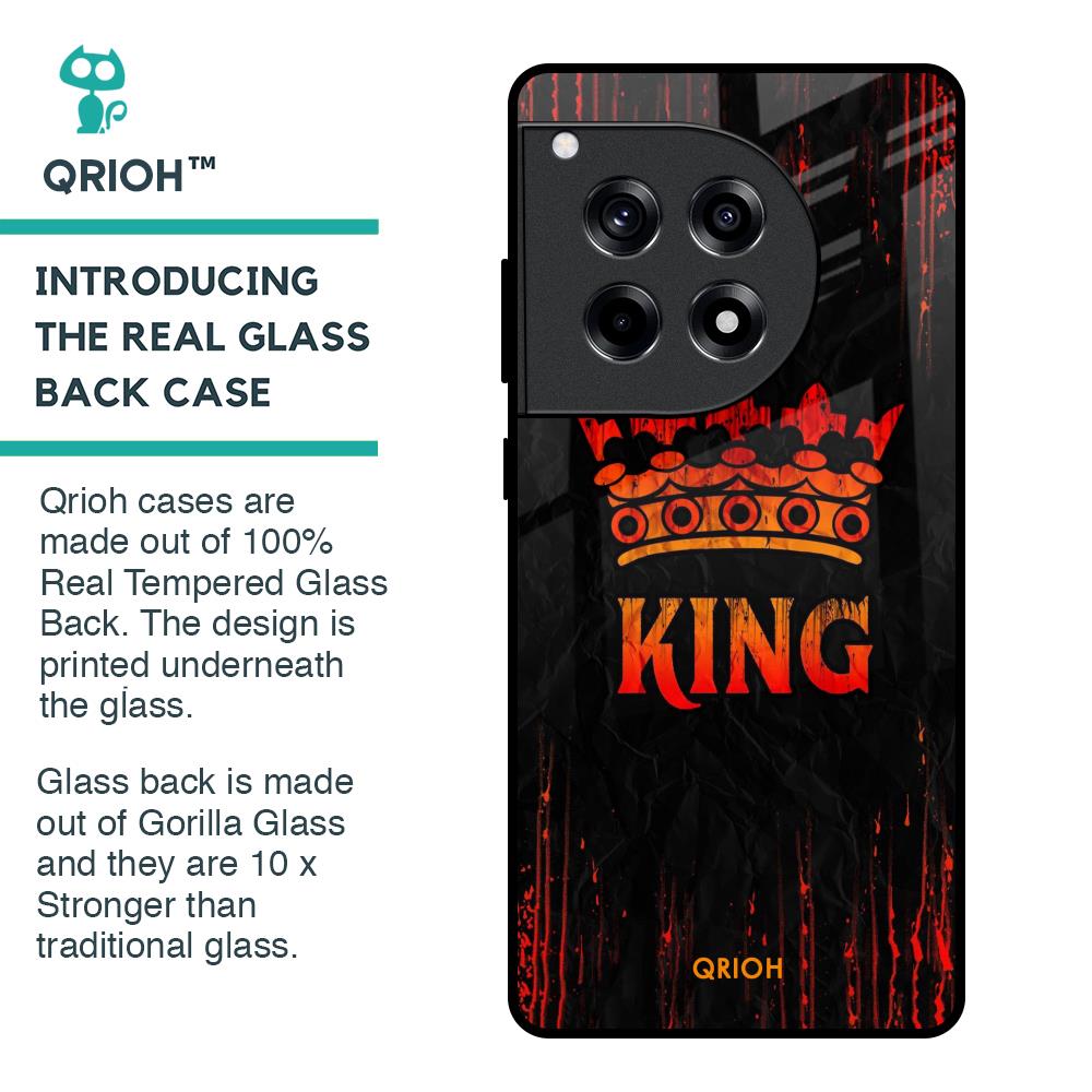 Royal King Glass Case for OnePlus 12R 5G