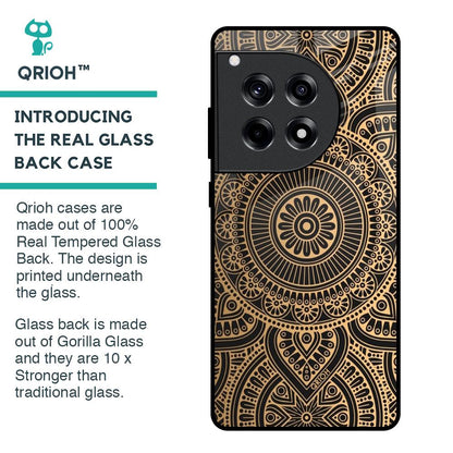 Luxury Mandala Glass Case for OnePlus 12R 5G