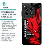 Red Vegeta Glass Case for OnePlus 12R 5G