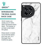 Modern White Marble Glass Case for OnePlus 12R 5G