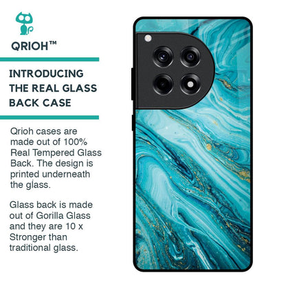 Ocean Marble Glass Case for OnePlus 12R 5G