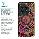 Floral Mandala Glass Case for OnePlus 12R 5G