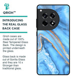 Vibrant Blue Marble Glass Case for OnePlus 12R 5G