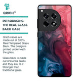 Blue & Red Smoke Glass Case for OnePlus 12R 5G