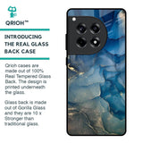 Blue Cool Marble Glass Case for OnePlus 12R 5G