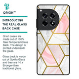 Geometrical Marble Glass Case for OnePlus 12R 5G