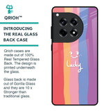 Lucky Abstract Glass Case for OnePlus 12R 5G
