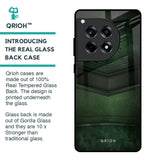 Green Leather Glass Case for OnePlus 12R 5G