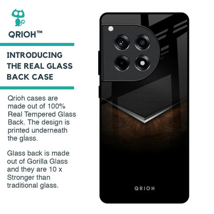 Dark Walnut Glass Case for OnePlus 12R 5G