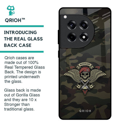 Army Warrior Glass Case for OnePlus 12R 5G