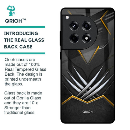 Black Warrior Glass Case for OnePlus 12R 5G