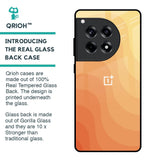 Orange Curve Pattern Glass Case for OnePlus 12R 5G