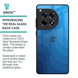 Blue Wave Abstract Glass Case for OnePlus 12R 5G