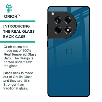 Cobalt Blue Glass Case for OnePlus 12R 5G