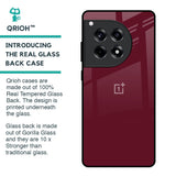 Classic Burgundy Glass Case for OnePlus 12R 5G