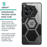 Hexagon Style Glass Case For OnePlus 12R 5G
