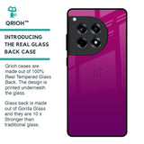 Magenta Gradient Glass Case For OnePlus 12R 5G