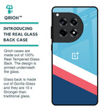 Pink & White Stripes Glass Case For OnePlus 12R 5G