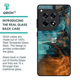 Golden Splash Glass Case for OnePlus 12R 5G